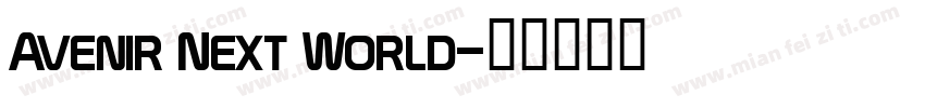 Avenir Next World字体转换
